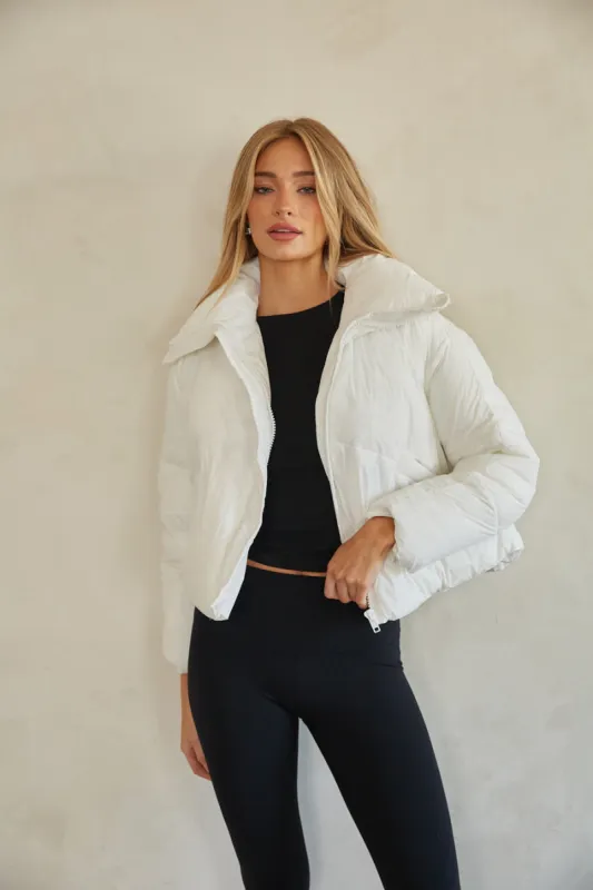 Violet Cloud Puffer Jacket sold by American Threads