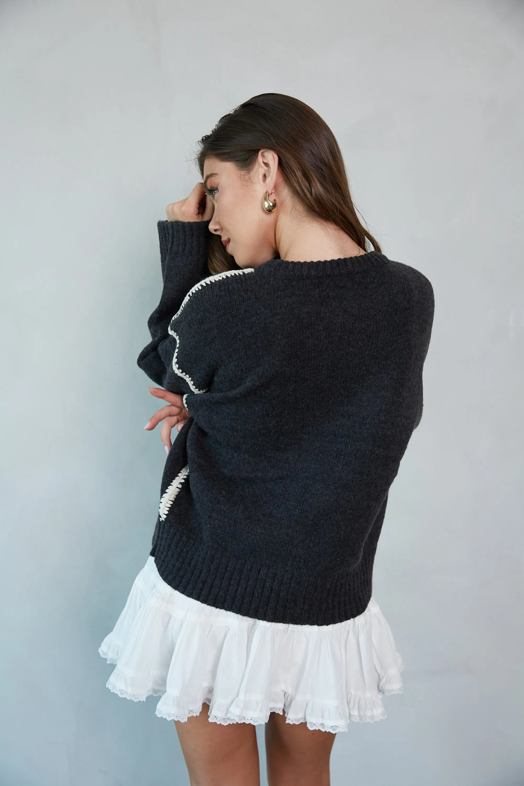 Ollie Oversized Knit Sweater sold by American Threads product image thumbnail 2