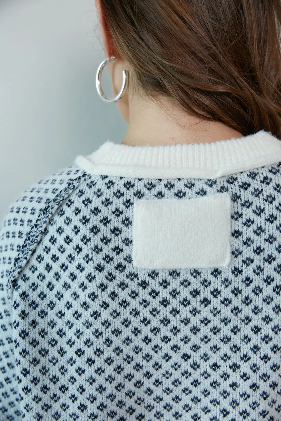 Ramona Ditsy Argyle Sweater sold by American Threads product image thumbnail 5