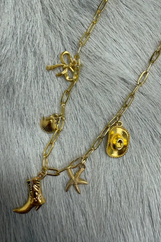 Hannah Cowgirl Charm Pendant Necklace sold by American Threads