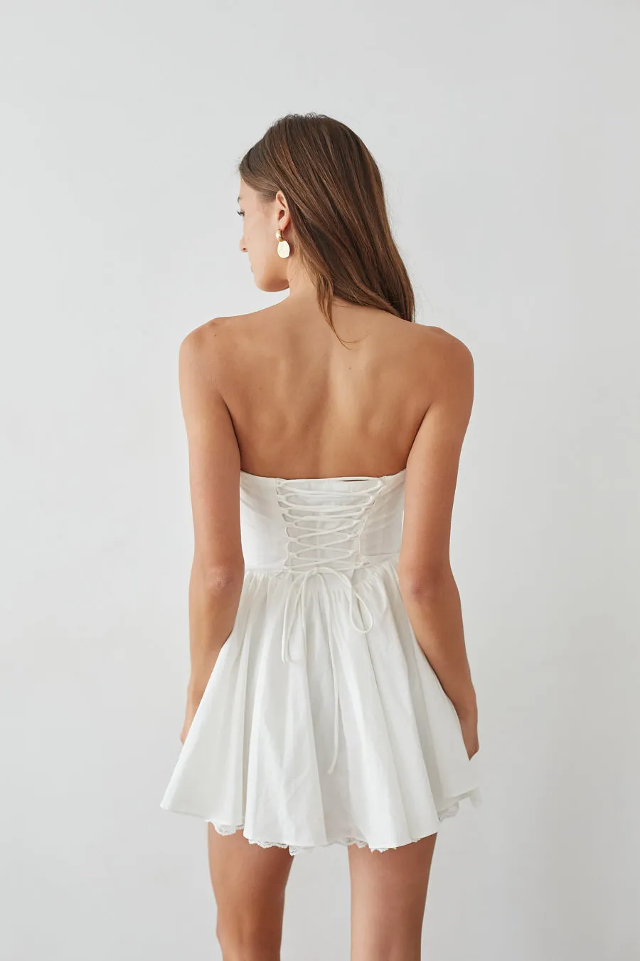 Sabrina Strapless Corset Mini Dress sold by American Threads product image thumbnail 2