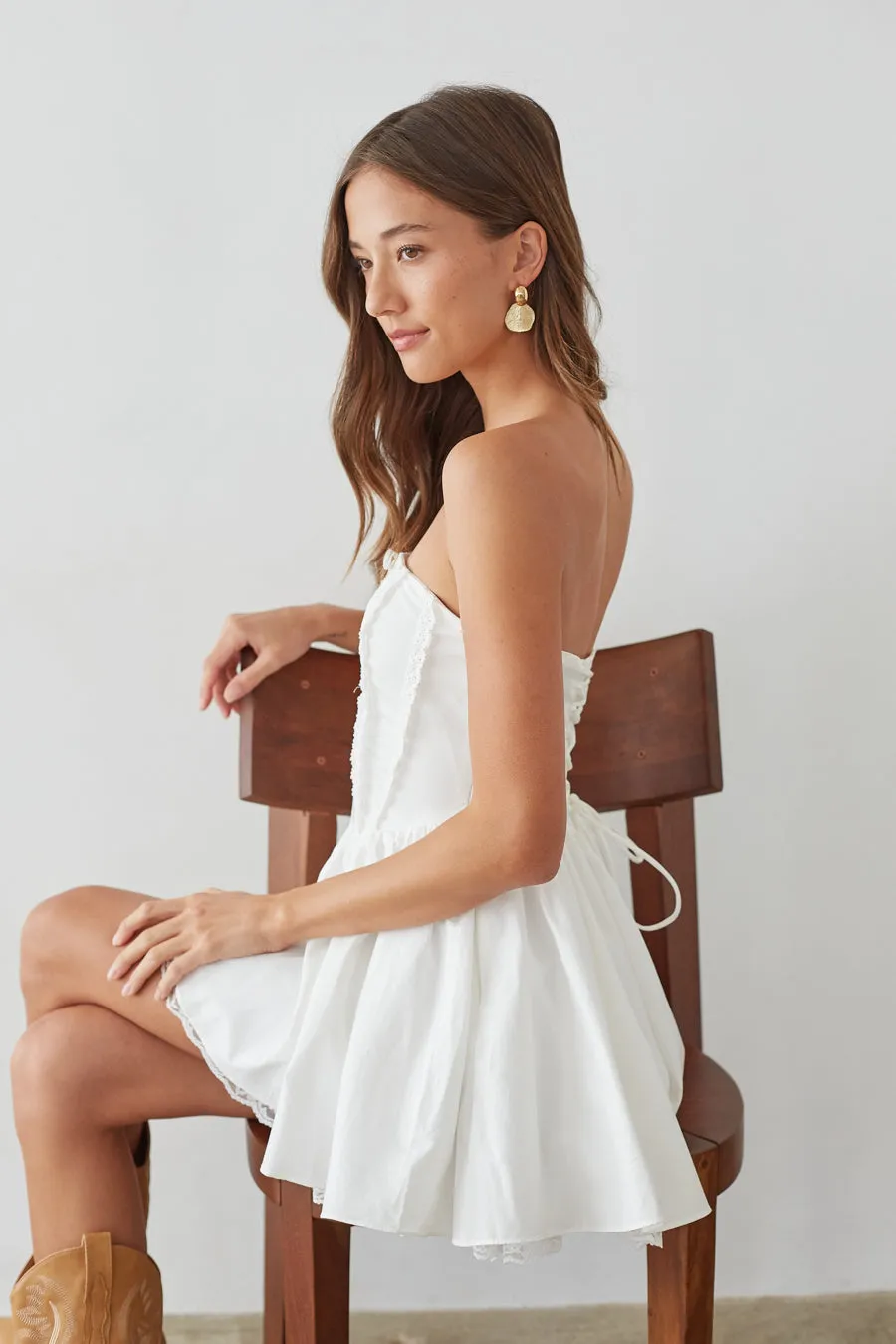 Sabrina Strapless Corset Mini Dress sold by American Threads product image thumbnail 3