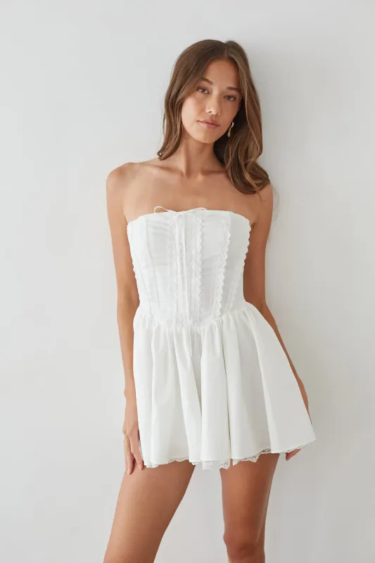 Sabrina Strapless Corset Mini Dress sold by American Threads