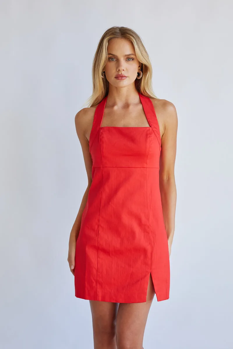 Flora Halter Mini Dress sold by American Threads