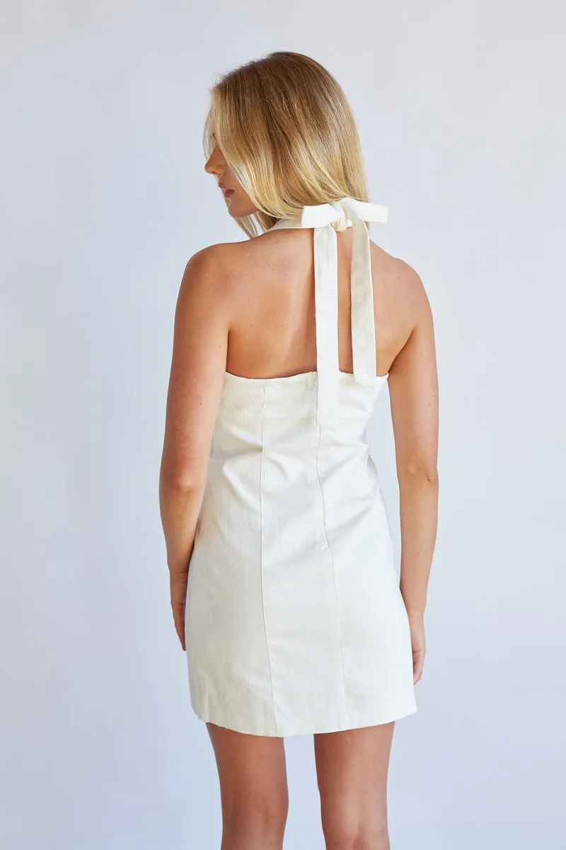 Flora Halter Mini Dress sold by American Threads product image thumbnail 4