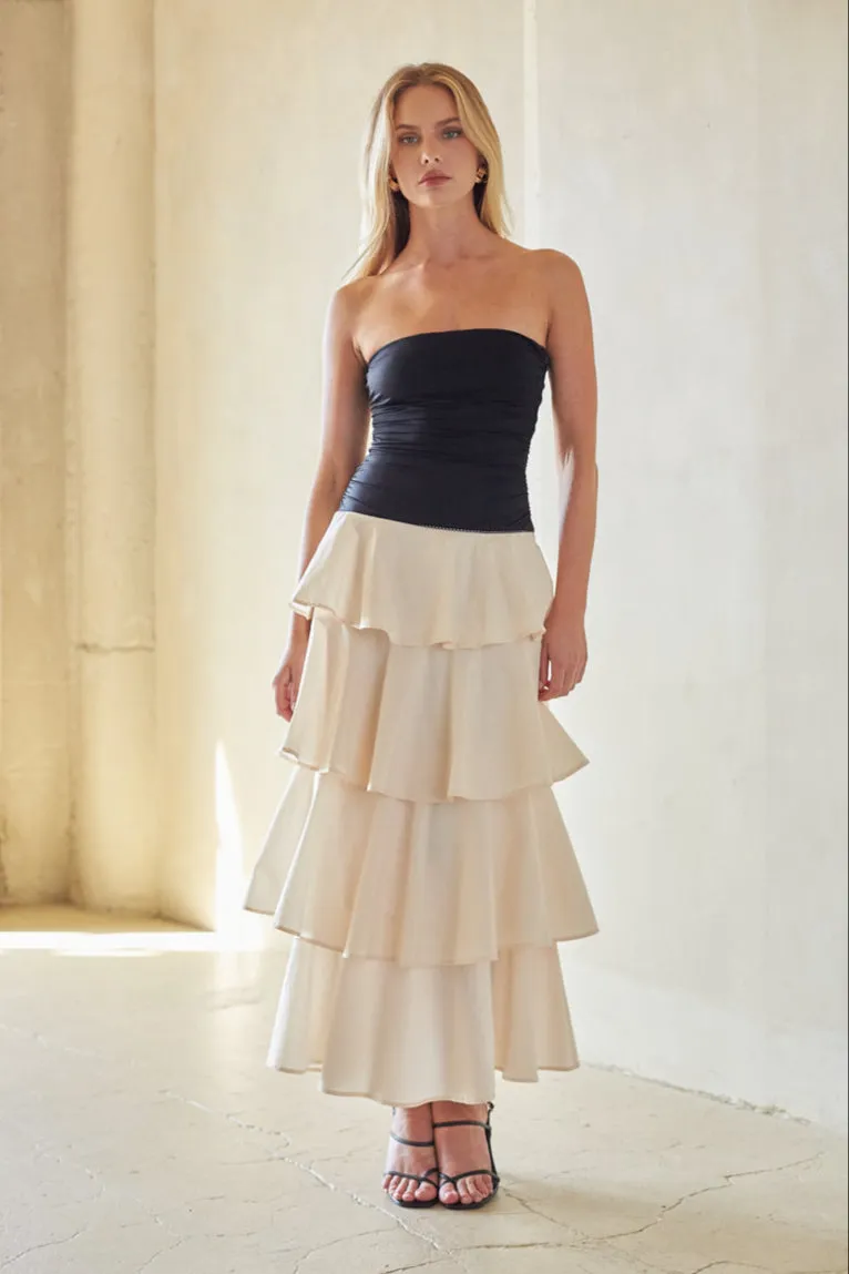 NIA Mathilda Tiered Maxi Dress sold by American Threads