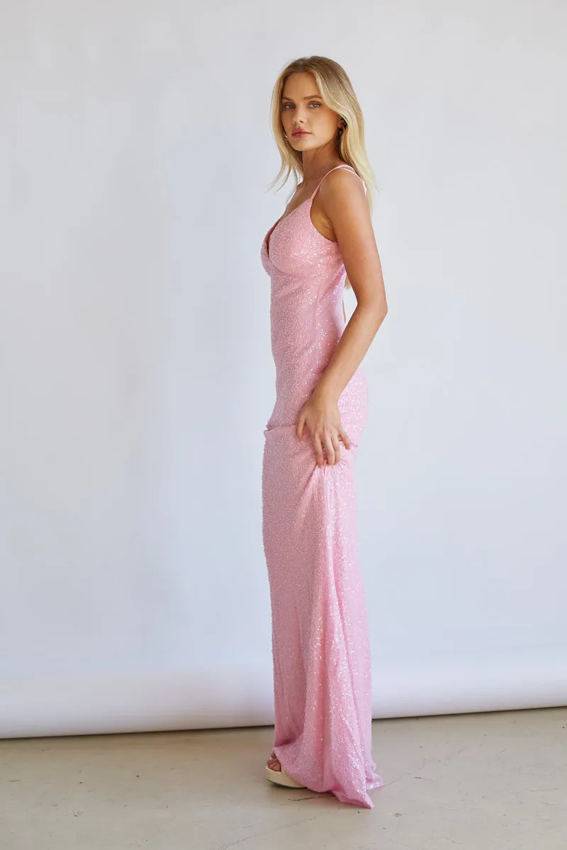 Lilah Sequin Maxi Dress sold by American Threads product image thumbnail 3