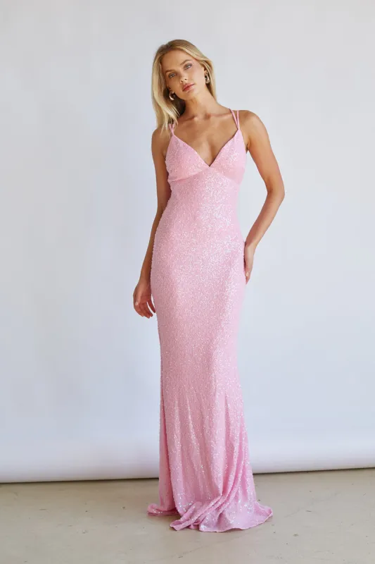 Lilah Sequin Maxi Dress sold by American Threads