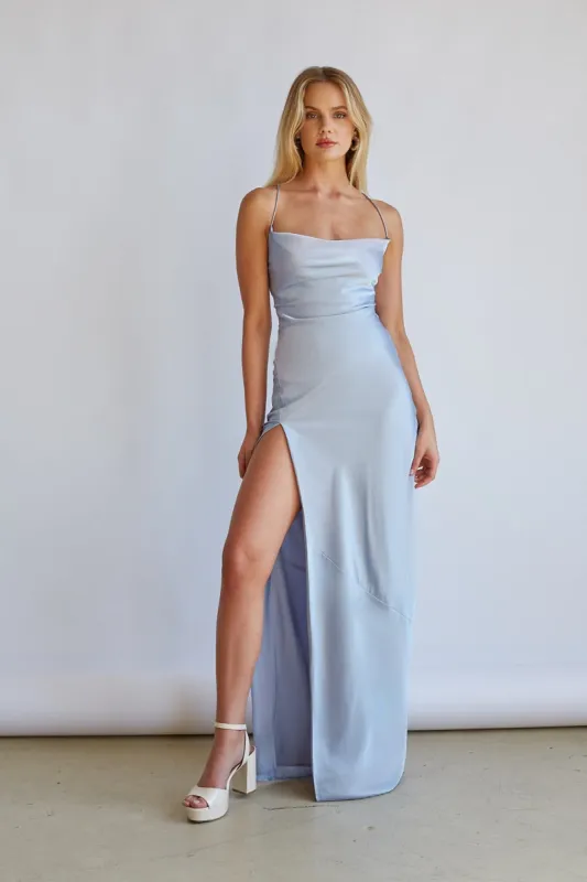 Delmar Satin Slip Maxi Dress sold by American Threads