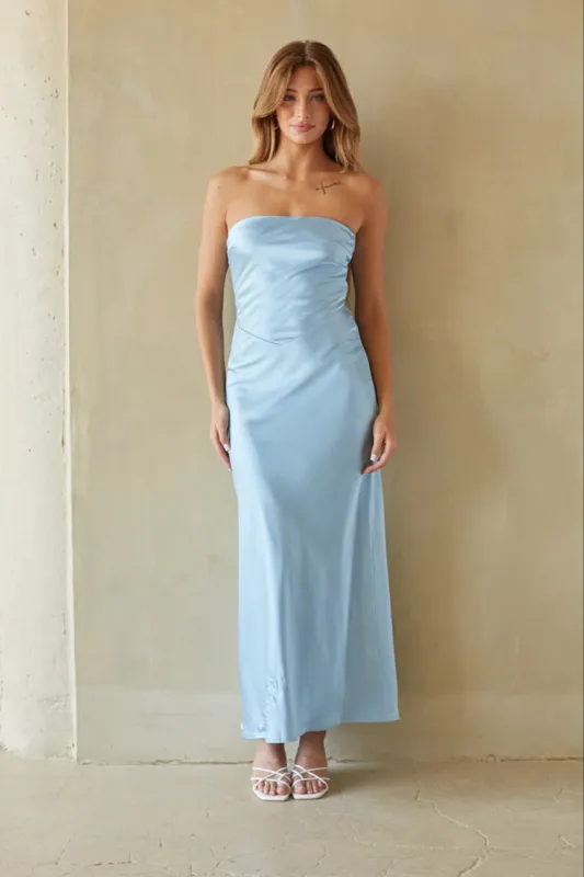 Romina Satin Maxi Dress sold by American Threads