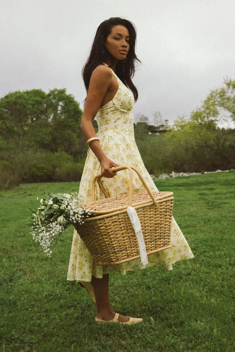 Alice Floral Halter Midi Dress sold by American Threads product image thumbnail 4