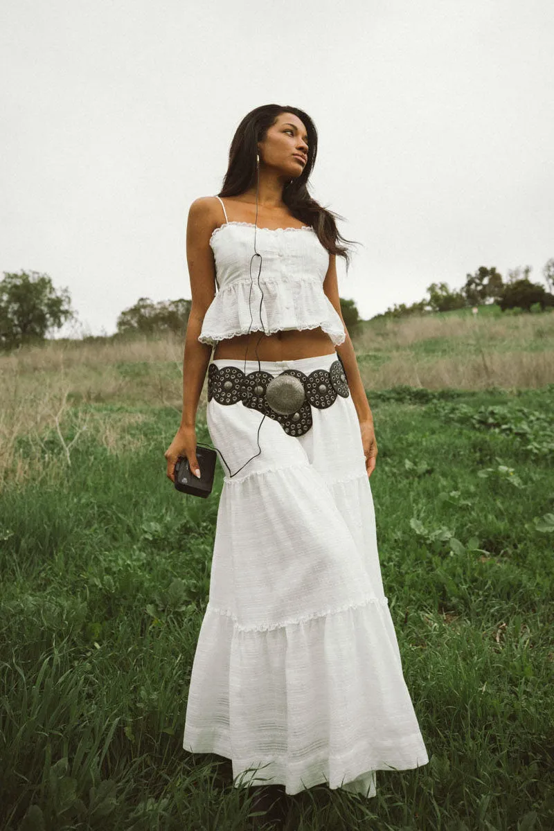 Miley Button Up Peplum Top sold by American Threads product image thumbnail 2