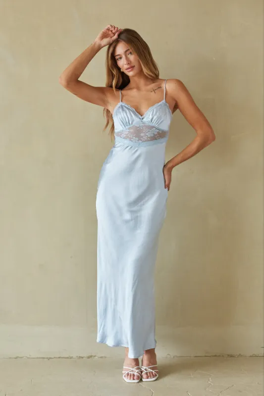 Wendy Lace Trim Maxi Dress sold by American Threads