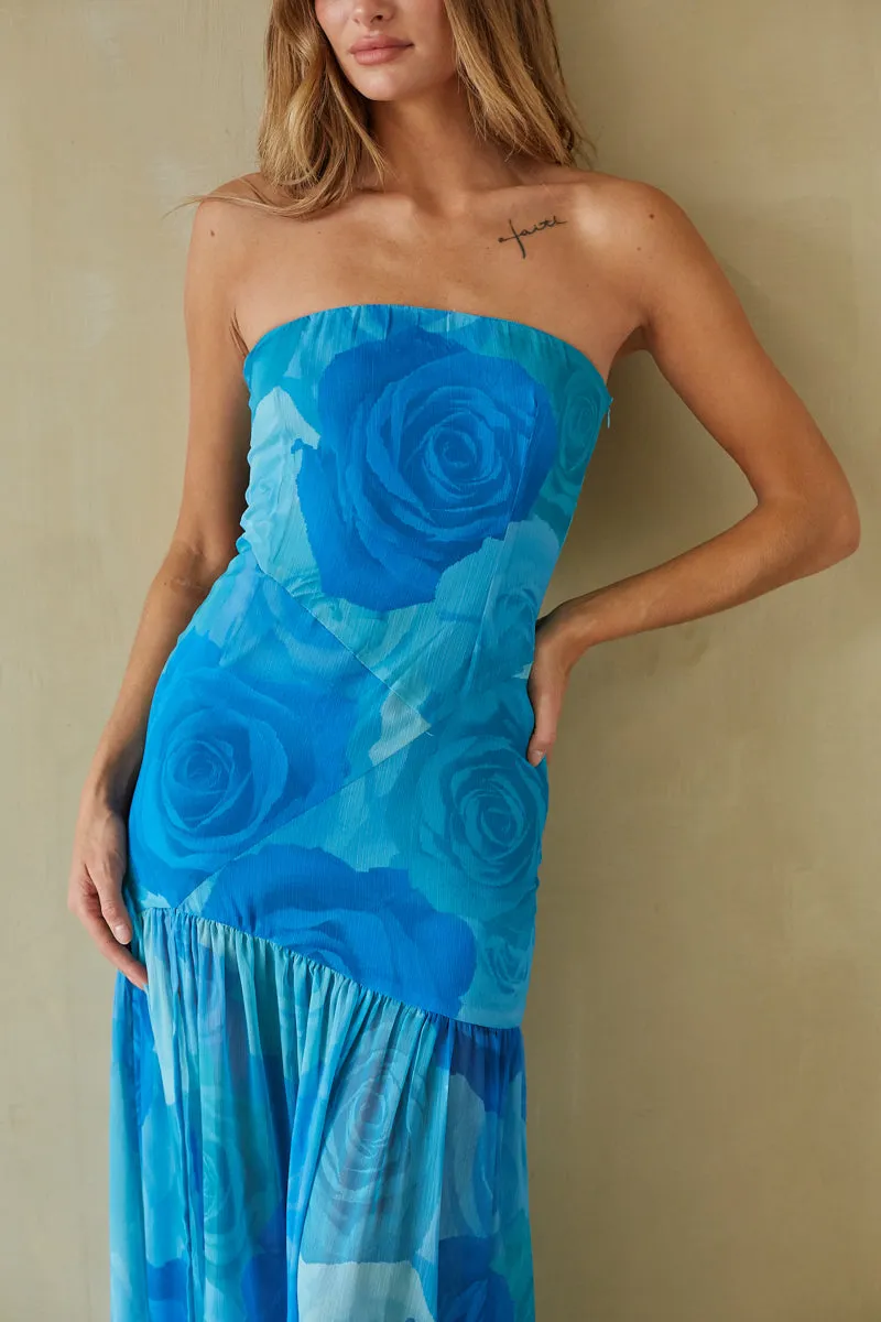 Sarabel Floral Maxi Dress sold by American Threads product image thumbnail 4