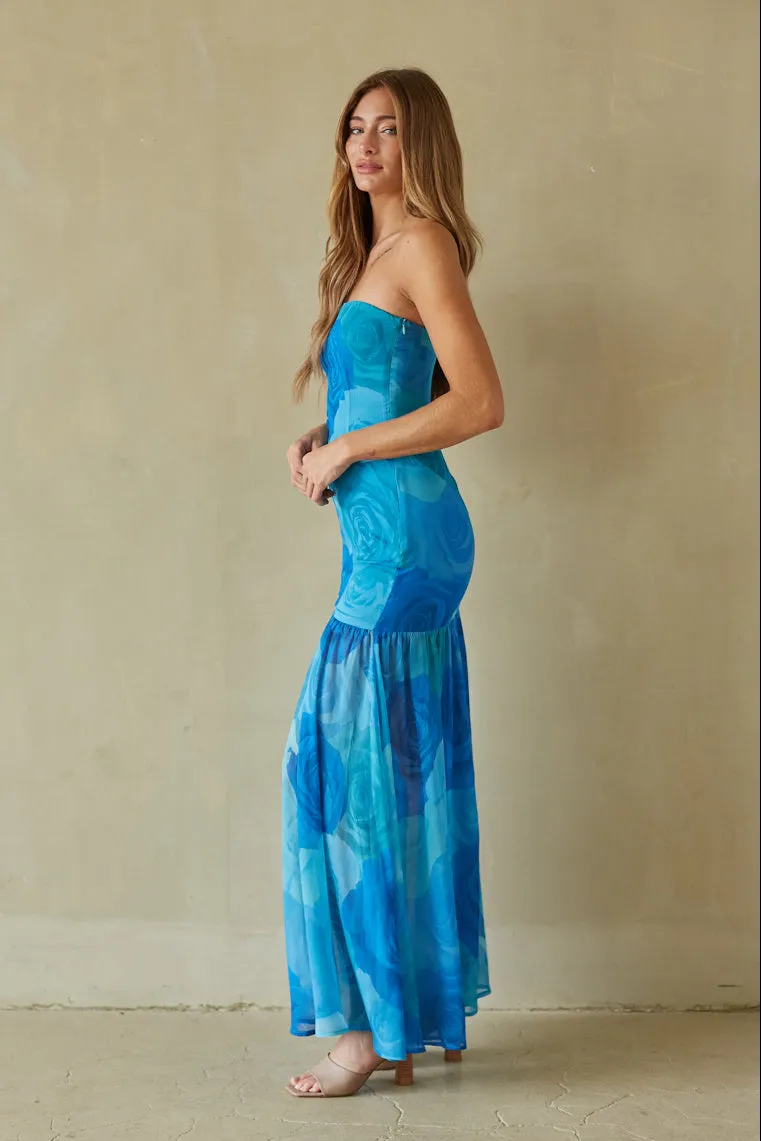 Sarabel Floral Maxi Dress sold by American Threads product image thumbnail 3