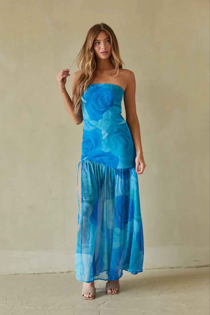 Sarabel Floral Maxi Dress sold by American Threads product image thumbnail 5