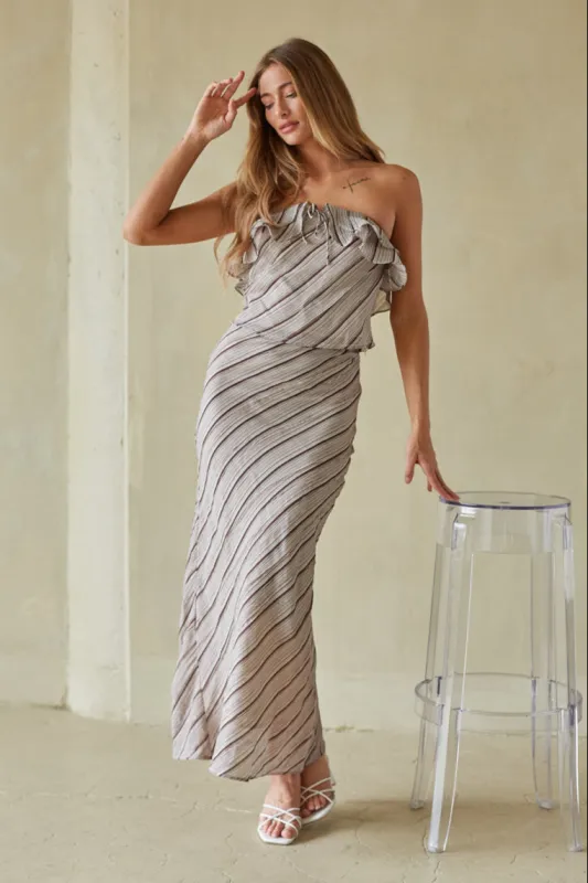 Tanya Striped Maxi Skirt sold by American Threads