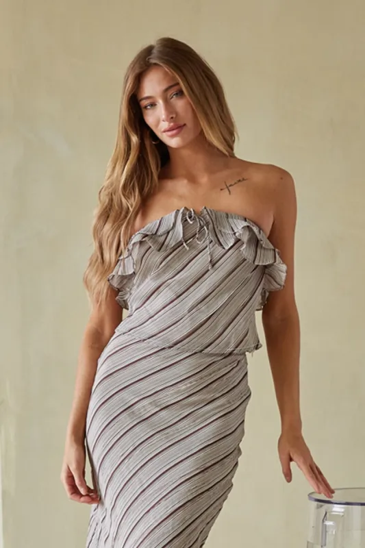 Tanya Ruffle Tube Top sold by American Threads