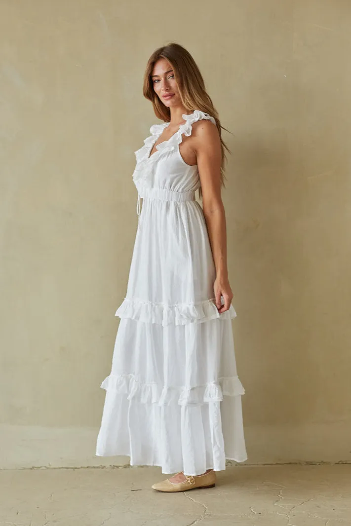Diana Ruffle Tiered Maxi Dress sold by American Threads product image thumbnail 3
