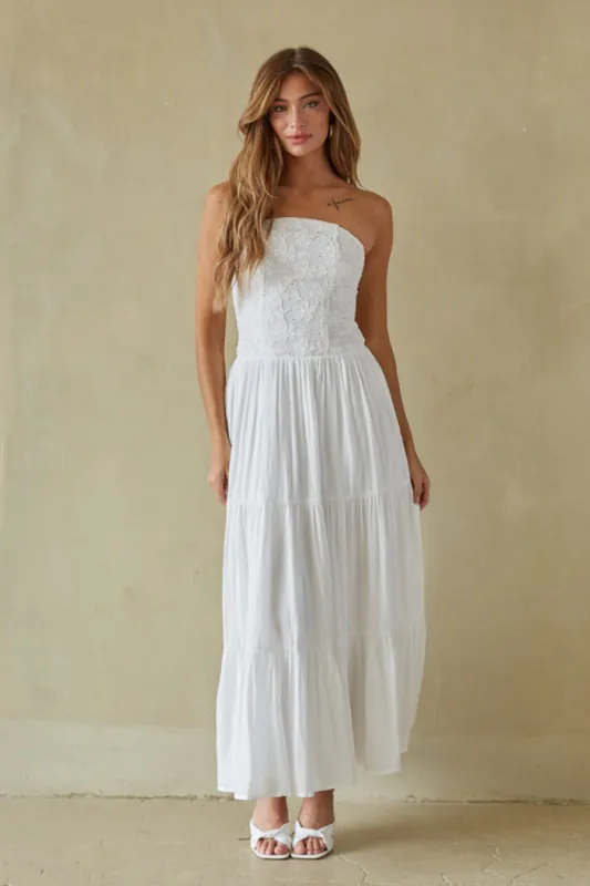 Azari Tiered Maxi Dress sold by American Threads