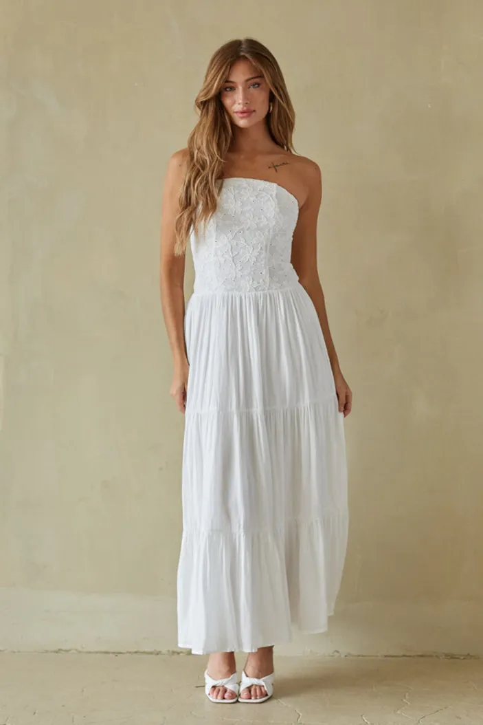 Azari Tiered Maxi Dress sold by American Threads