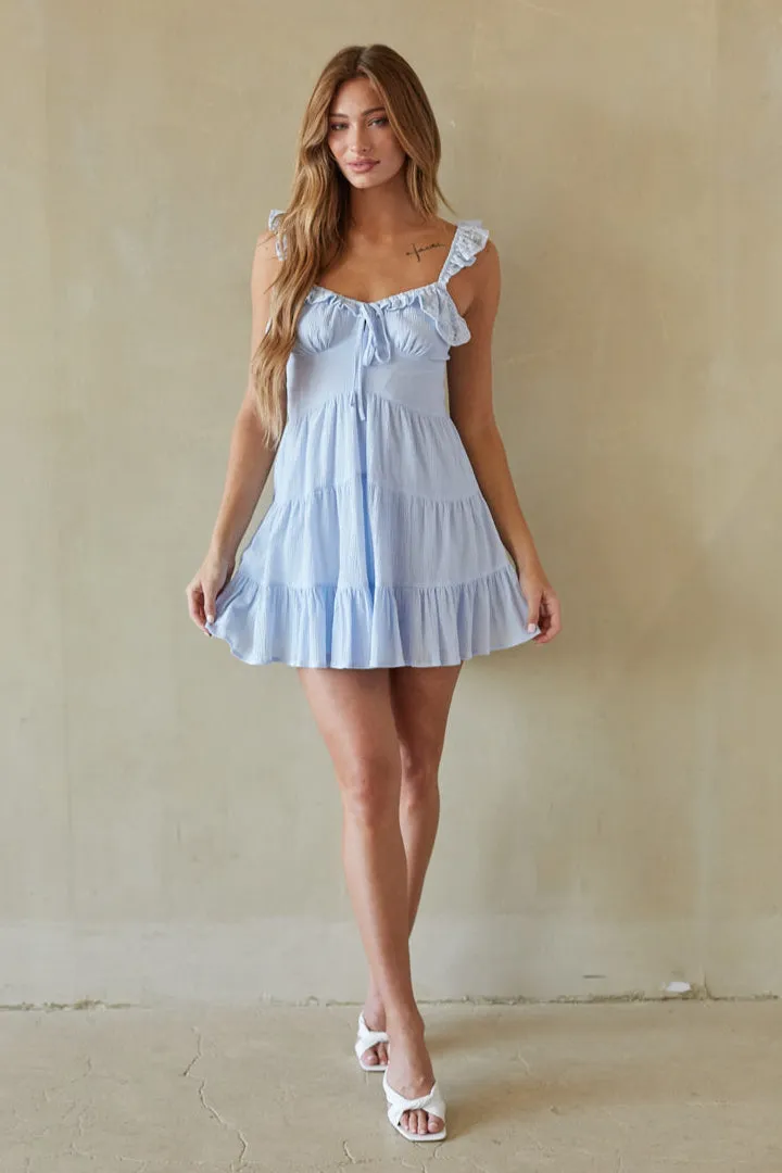 Jennie Ruffle Mini Dress sold by American Threads product image thumbnail 2