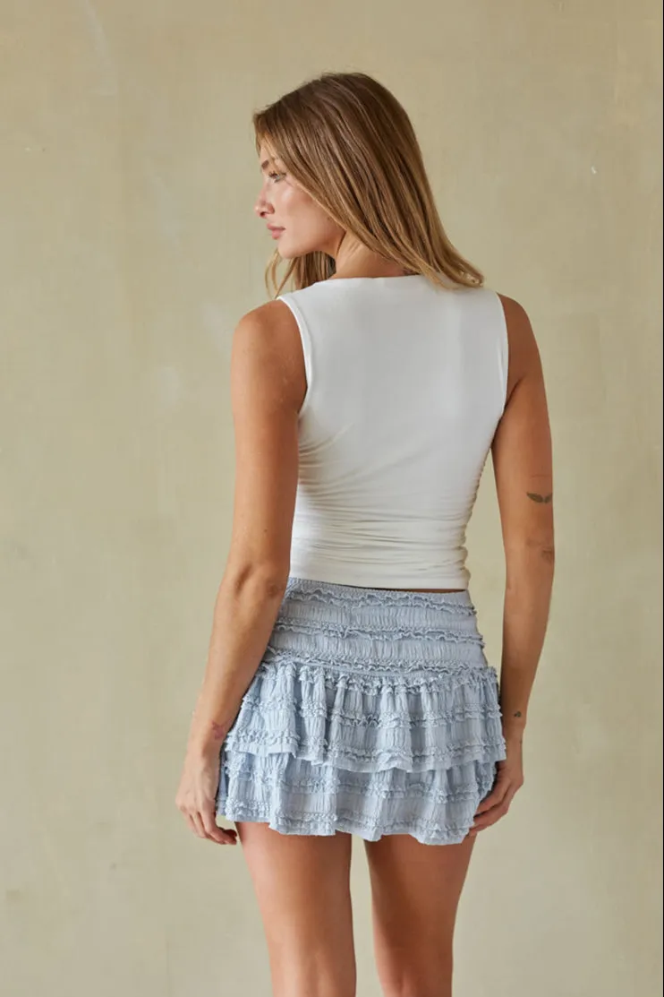 Scottie Ruffled Mini Skirt sold by American Threads product image thumbnail 2