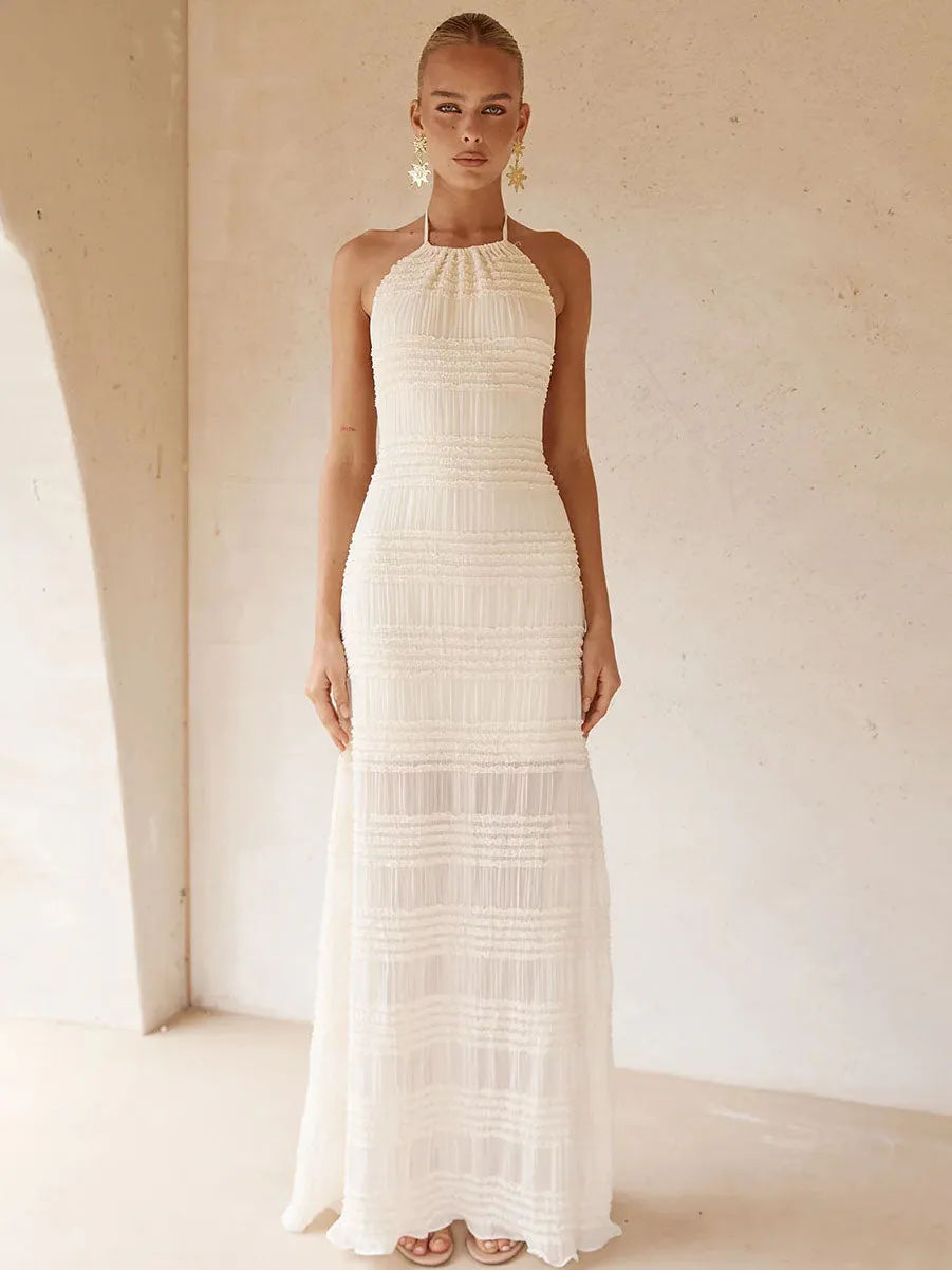 Ralita Ruched Maxi Dress sold by American Threads product image thumbnail 4