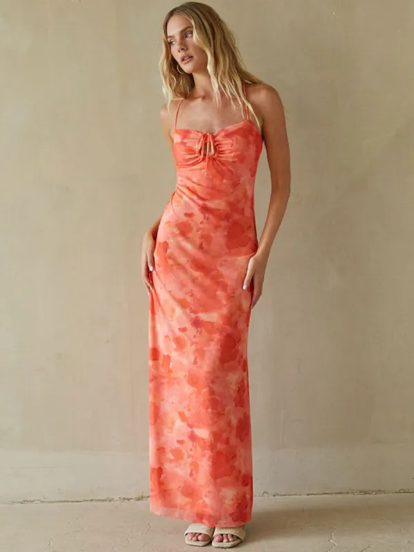 Chelley Keyhole Maxi Dress sold by American Threads