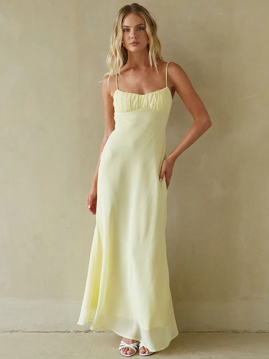 McKall Chiffon Maxi Dress sold by American Threads