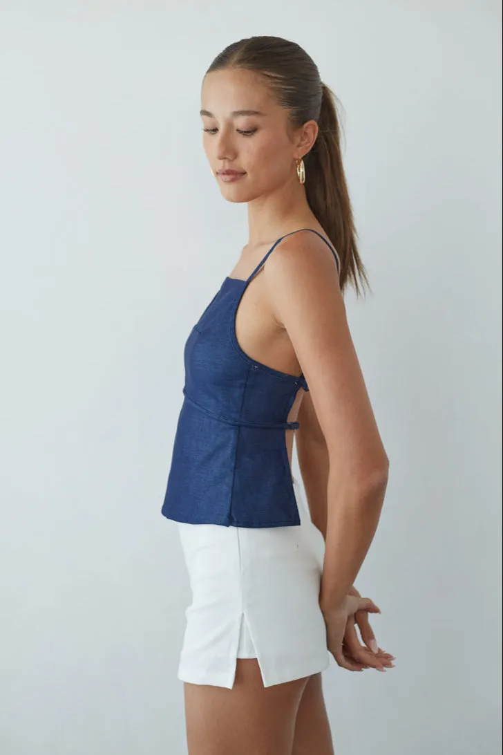 Sharen Open Back Tank Top sold by American Threads product image thumbnail 3