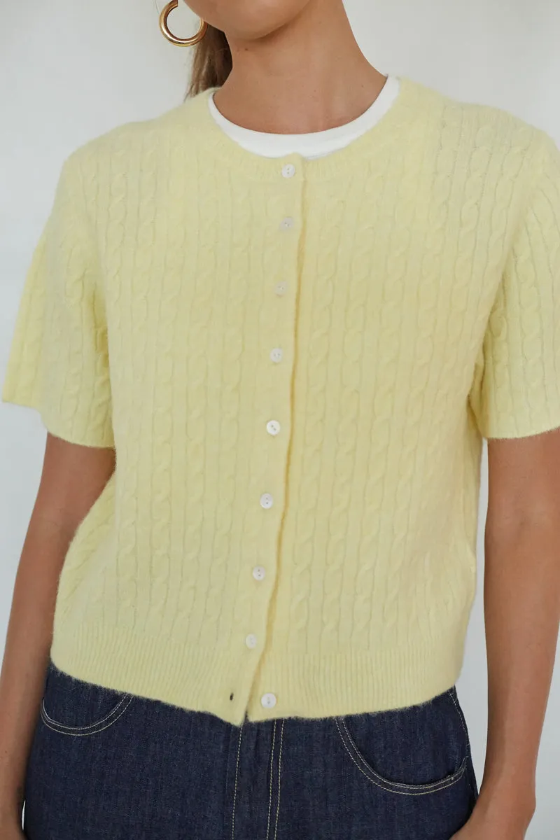 Lauren Cable Knit Cardigan sold by American Threads product image thumbnail 3