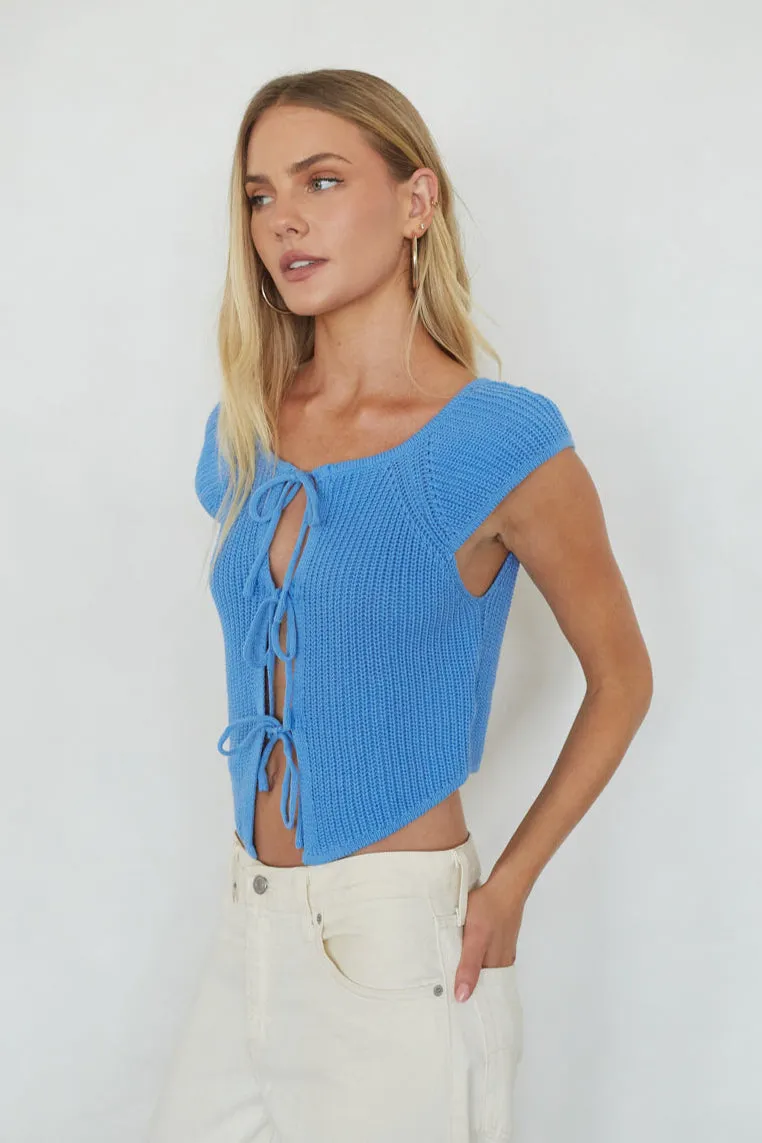 Bettina Front Tie Knit Top sold by American Threads product image thumbnail 3