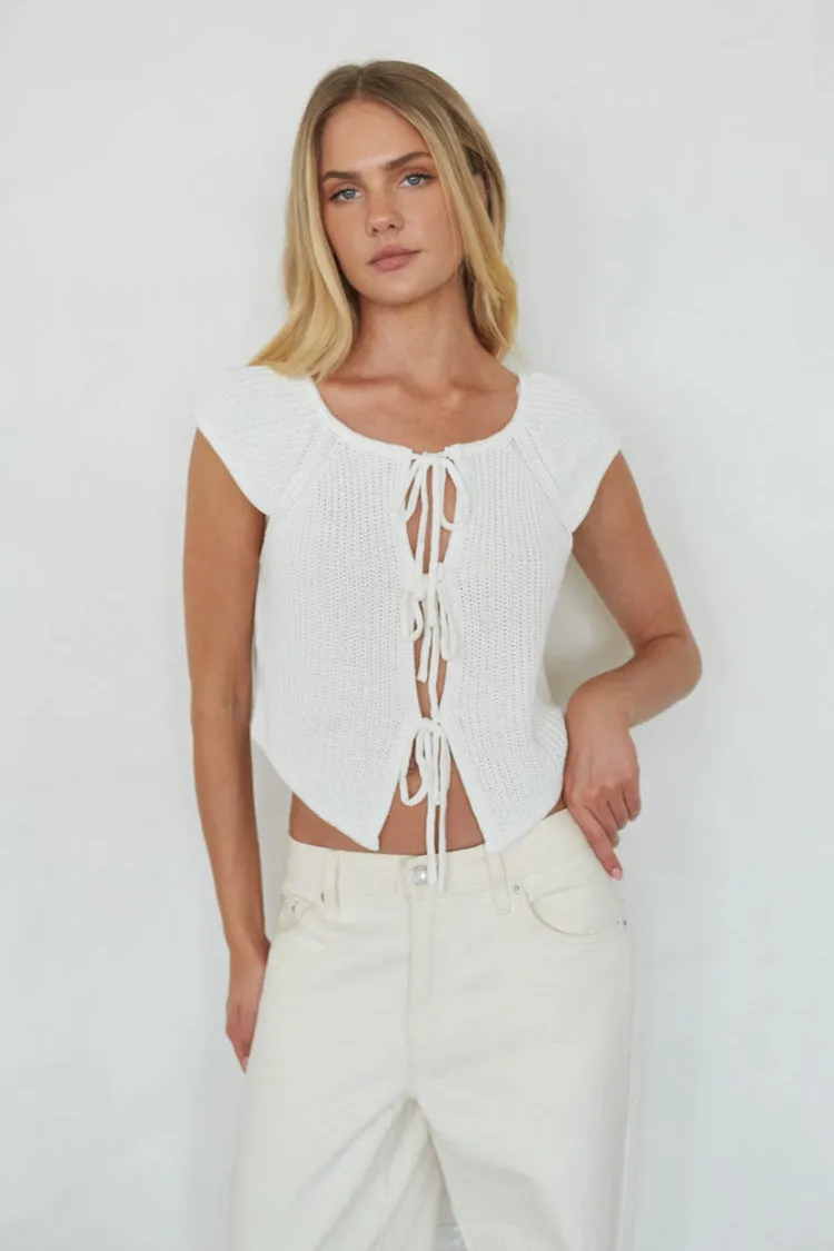 Bettina Front Tie Knit Top sold by American Threads product image thumbnail 2
