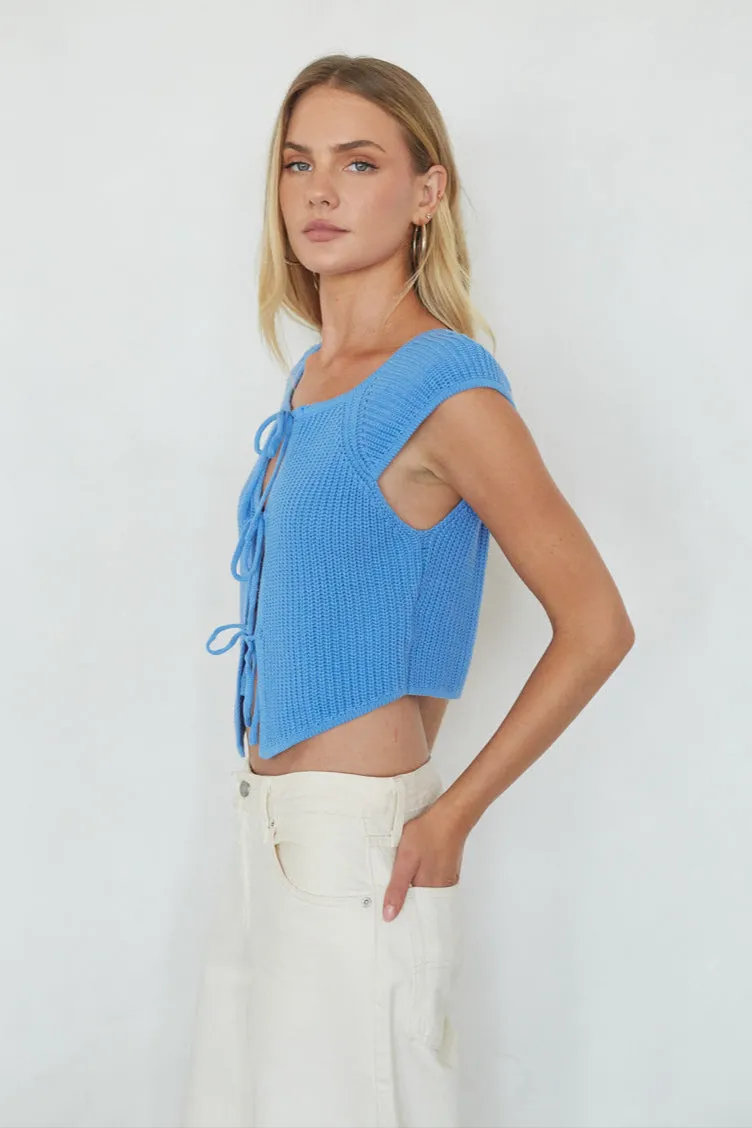 Bettina Front Tie Knit Top sold by American Threads product image thumbnail 5