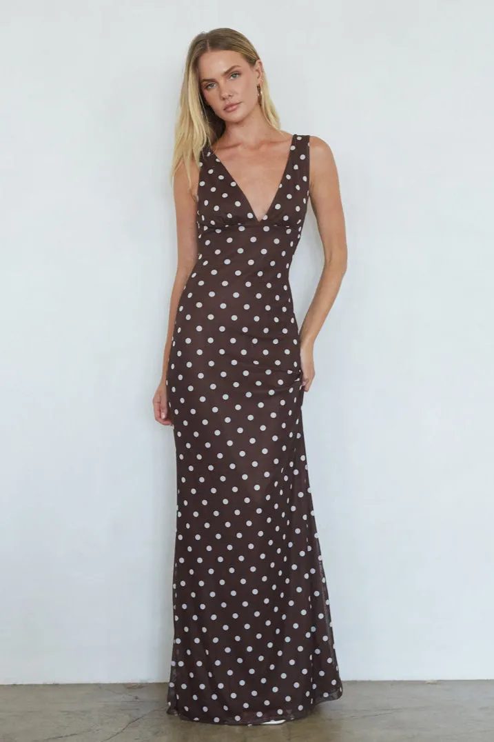 Lettie Mesh Maxi Dress sold by American Threads