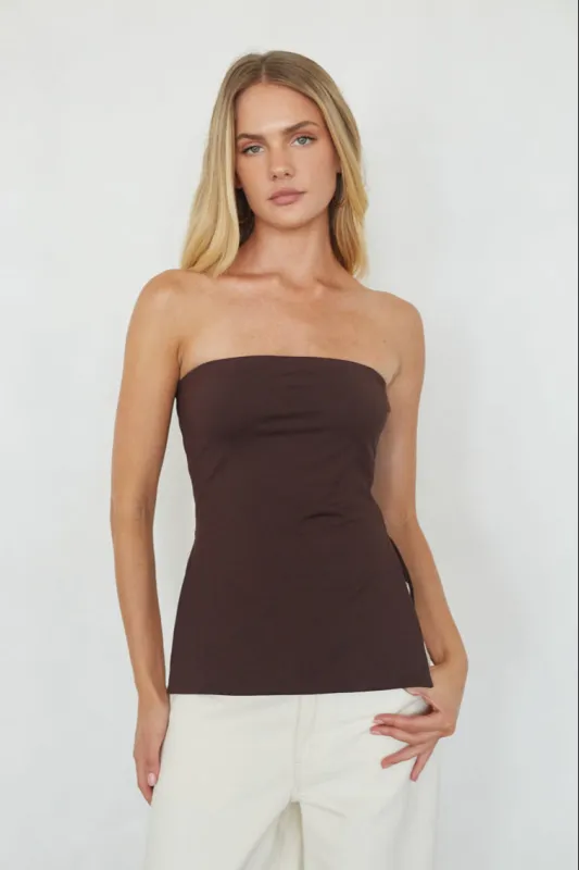 Cole Side Slit Tube Top sold by American Threads