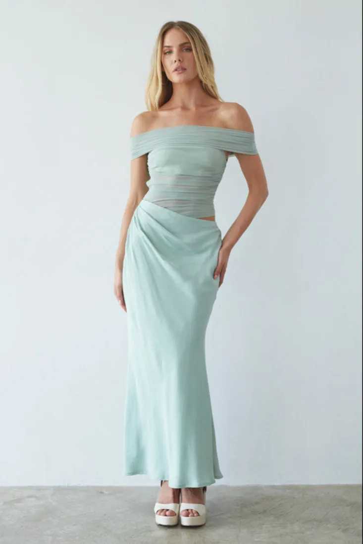 Rosalia Mesh Maxi Dress sold by American Threads