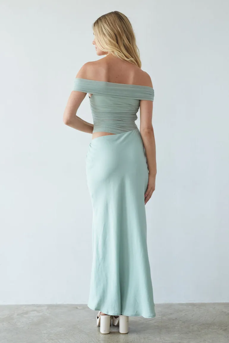 Rosalia Mesh Maxi Dress sold by American Threads product image thumbnail 3