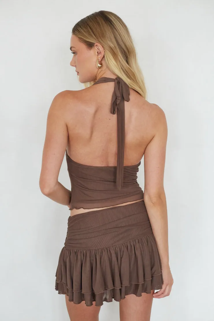 Alexi Mesh Halter Top sold by American Threads product image thumbnail 3