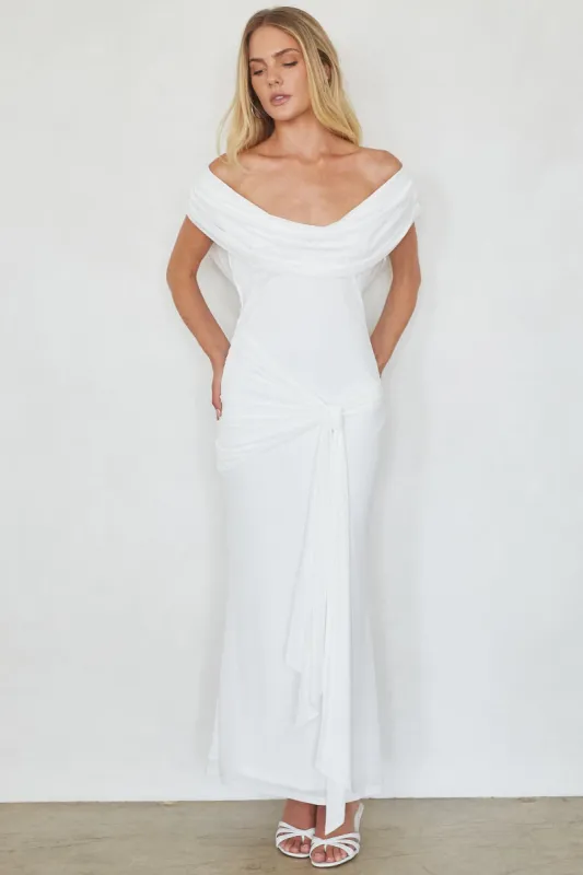 Dorit Mesh Tie Waist Maxi Dress sold by American Threads