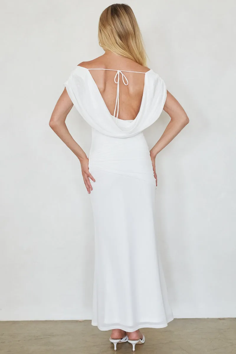 Dorit Mesh Tie Waist Maxi Dress sold by American Threads product image thumbnail 4