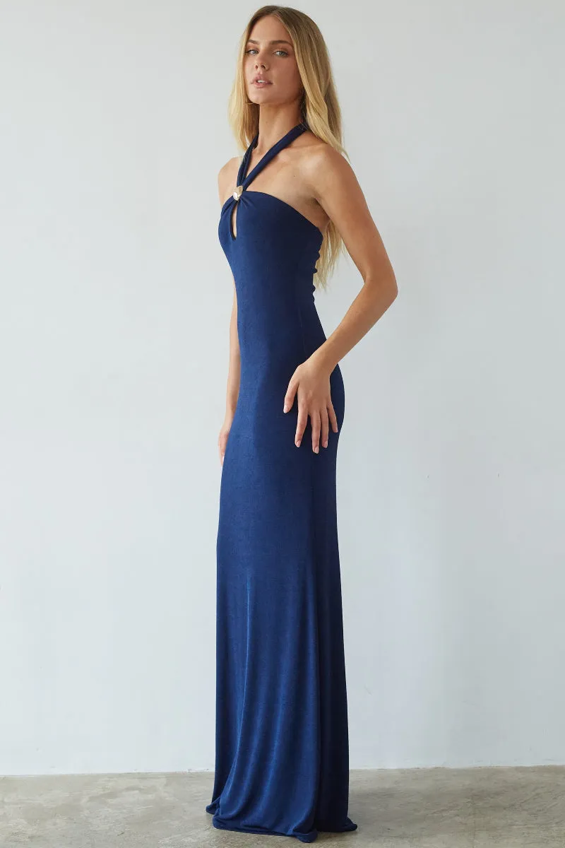 Ragen Keyhole Halter Maxi Dress sold by American Threads product image thumbnail 5