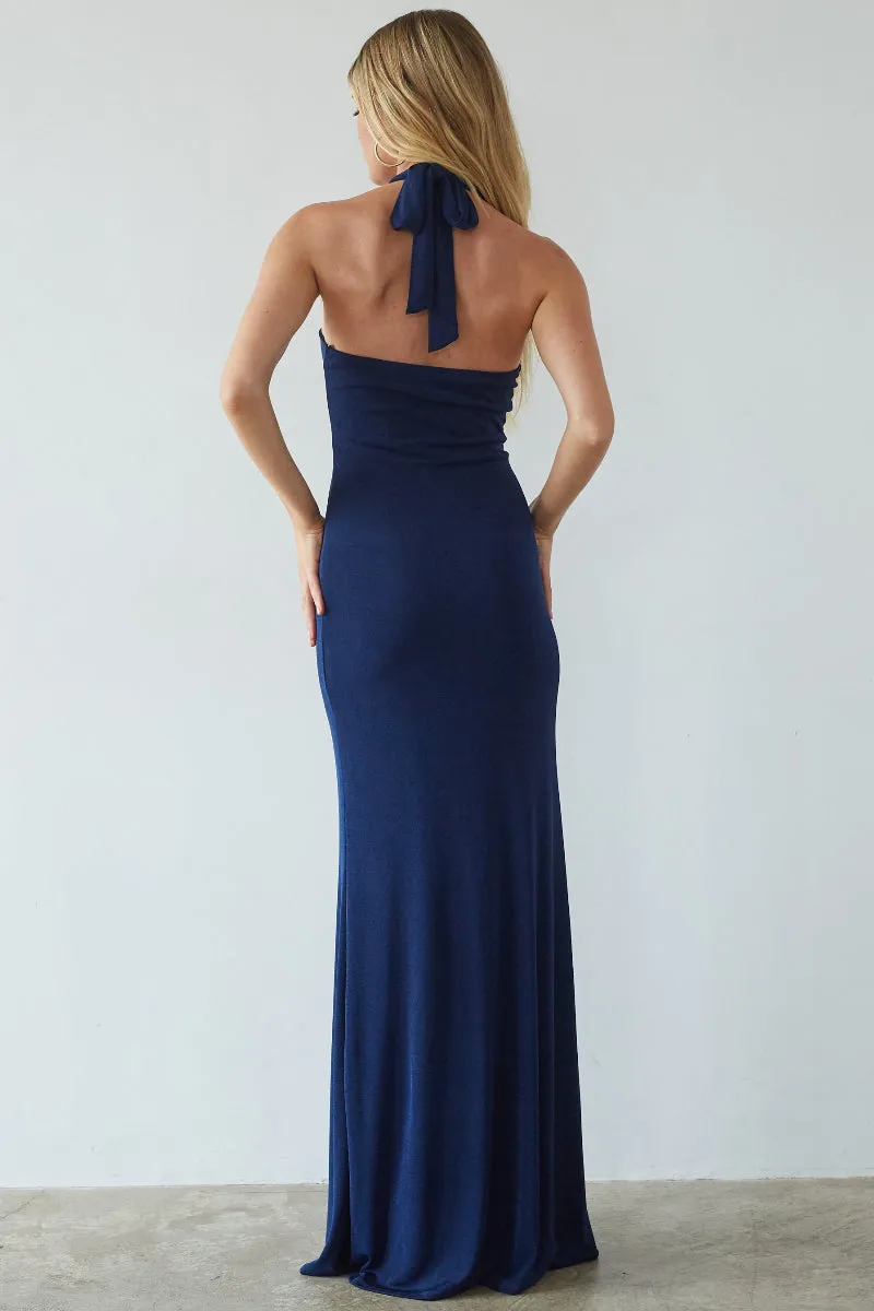 Ragen Keyhole Halter Maxi Dress sold by American Threads product image thumbnail 3