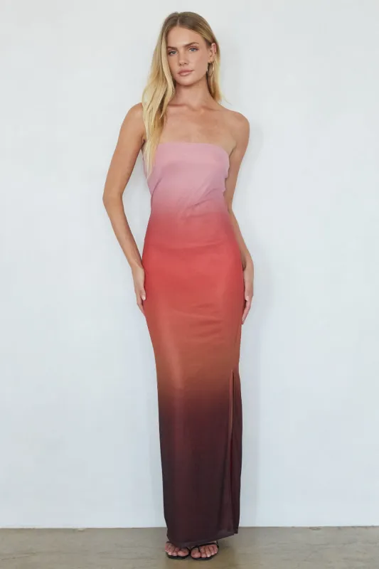 Treasure Ombre Mesh Maxi Dress sold by American Threads