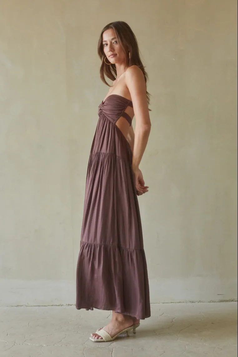 Lilith Twist Front Maxi Dress sold by American Threads product image thumbnail 2