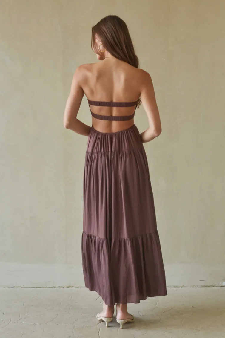 Lilith Twist Front Maxi Dress sold by American Threads product image thumbnail 3
