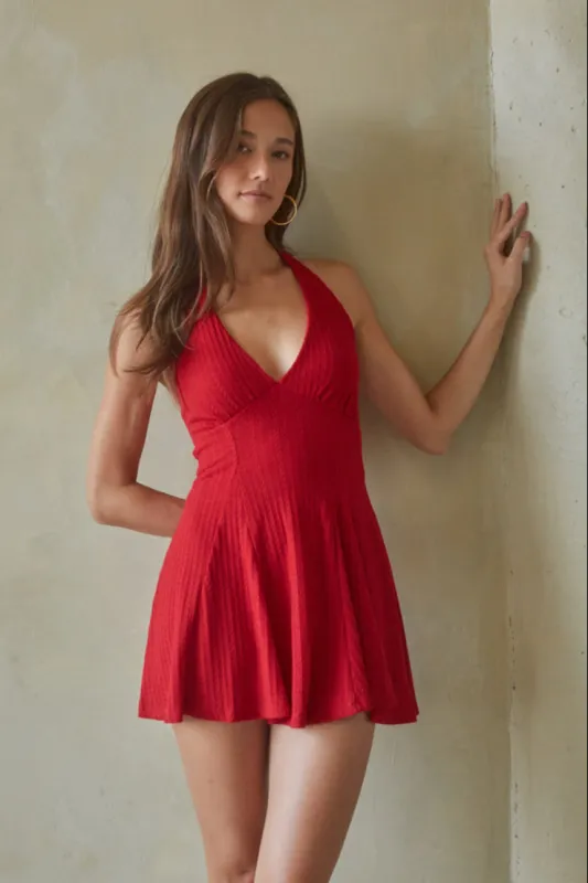 Colleen Halter Knit Mini Dress sold by American Threads