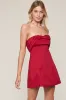 Sarah Bow and Pleat Mini Dress sold by American Threads