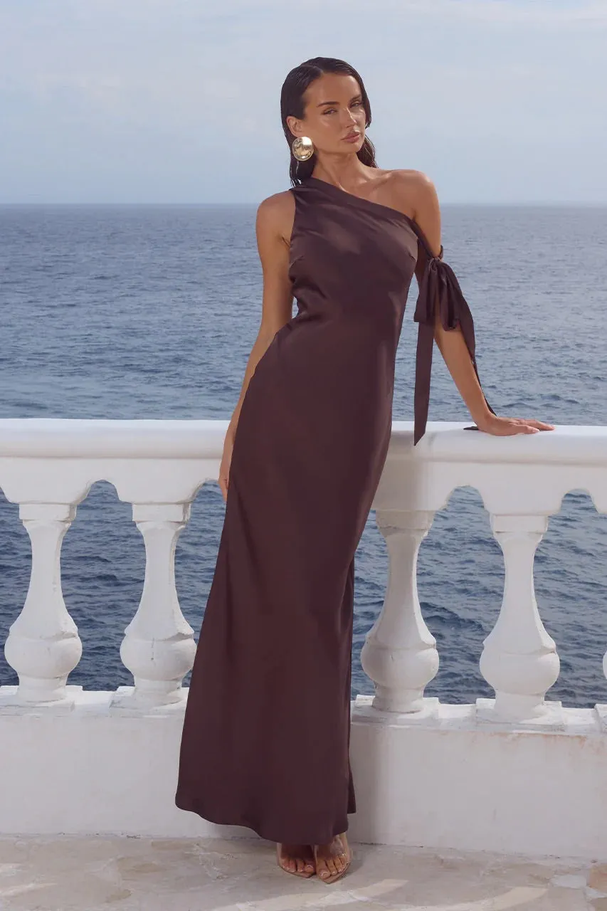 Viola One Shoulder Maxi Dress sold by American Threads product image thumbnail 3